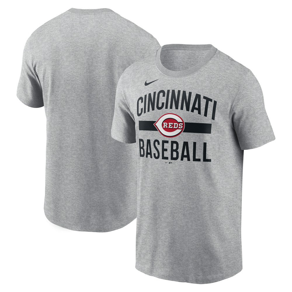 Cincinnati Reds Arched T-Shirt Heather Gray
