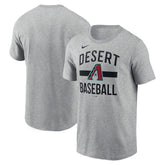 Arizona Diamondbacks Arched T-Shirt Heather Gray