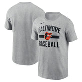 Baltimore Orioles Arched T-Shirt Heather Gray