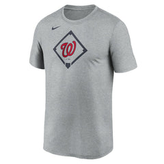Washington Nationals Icon Legend Dri-FIT T-Shirt Heather Gray