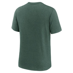 Athletics Logo Tri-Blend T-Shirt Heather Green