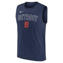 Detroit Tigers Knockout Dri-FIT Muscle Tank Top Navy