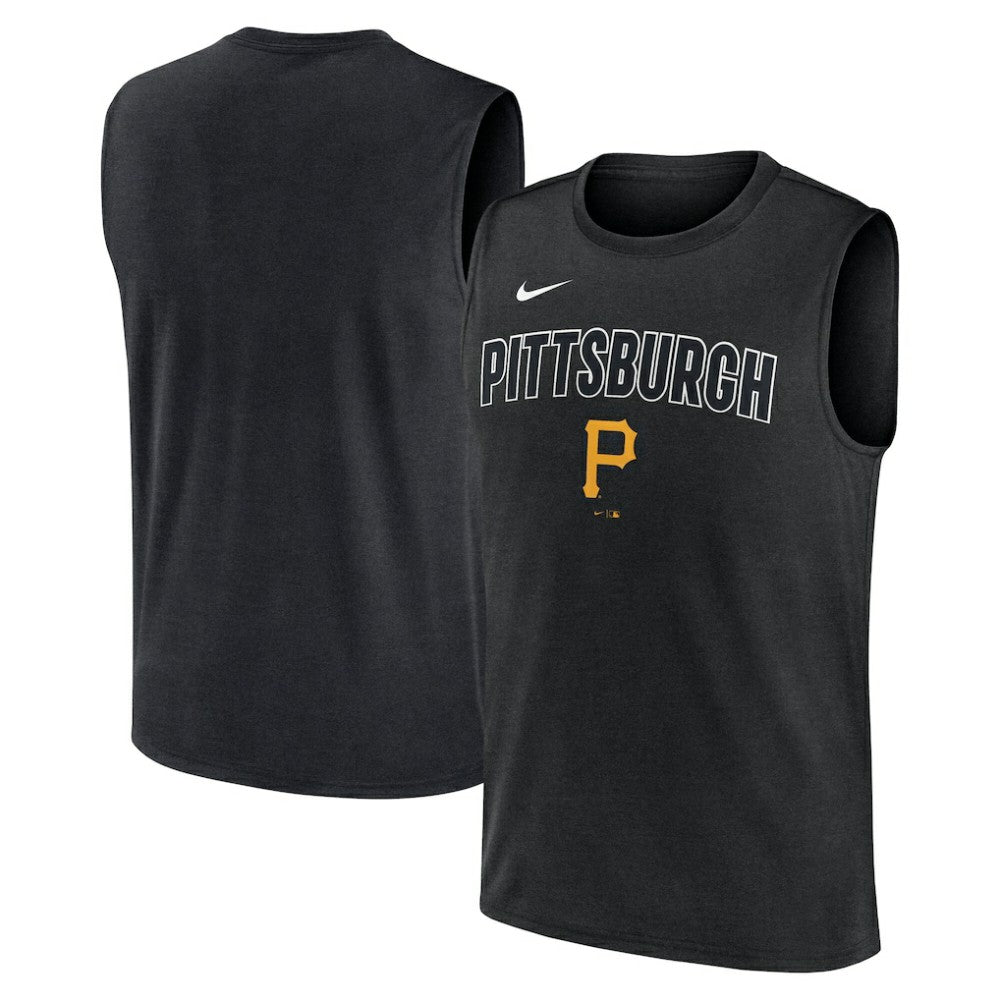 Pittsburgh Pirates Knockout Dri-FIT Muscle Tank Top Black