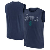 Seattle Mariners Knockout Dri-FIT Muscle Tank Top Navy
