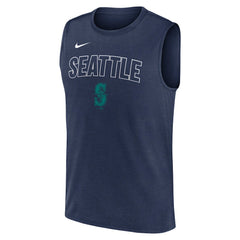 Seattle Mariners Knockout Dri-FIT Muscle Tank Top Navy