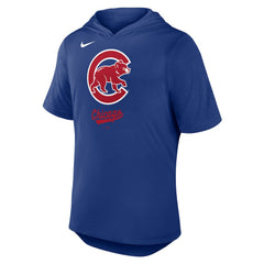 Chicago Cubs Tri-Blend Hoodie T-Shirt Royal
