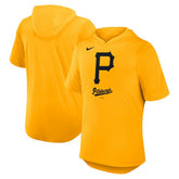 Pittsburgh Pirates Tri-Blend Hoodie T-Shirt Gold