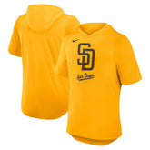 San Diego Padres Tri-Blend Hoodie T-Shirt Gold