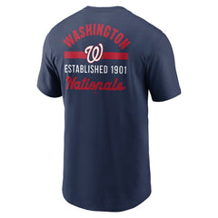Washington Nationals 2-Hit T-Shirt Navy
