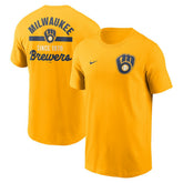 Milwaukee Brewers 2-Hit T-Shirt Gold