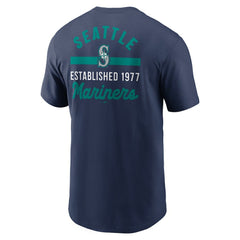 Seattle Mariners 2-Hit T-Shirt Navy