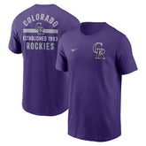 Colorado Rockies 2-Hit T-Shirt Purple
