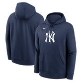 New York Yankees Logo Club Fleece Hoodie Navy