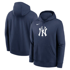 New York Yankees Logo Club Fleece Hoodie Navy
