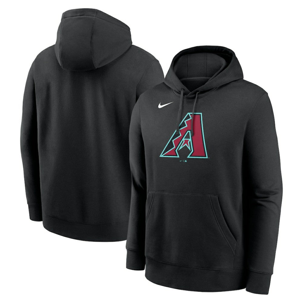Arizona Diamondbacks Logo Club Fleece Hoodie Black