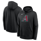Arizona Diamondbacks Logo Club Fleece Hoodie Black