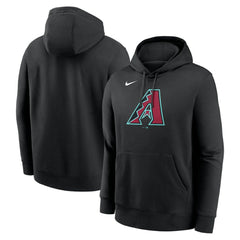 Arizona Diamondbacks Logo Club Fleece Hoodie Black