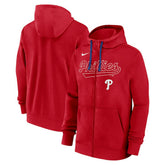 Philadelphia Phillies Knockout Script Full-Zip Hoodie Red