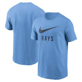 Tampa Bay Rays Swoosh T-Shirt Light Blue