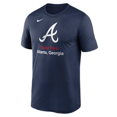 Atlanta Braves Stadium Legend Performance T-Shirt Navy