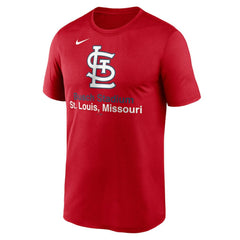 St. Louis Cardinals Stadium Legend Performance T-Shirt Red