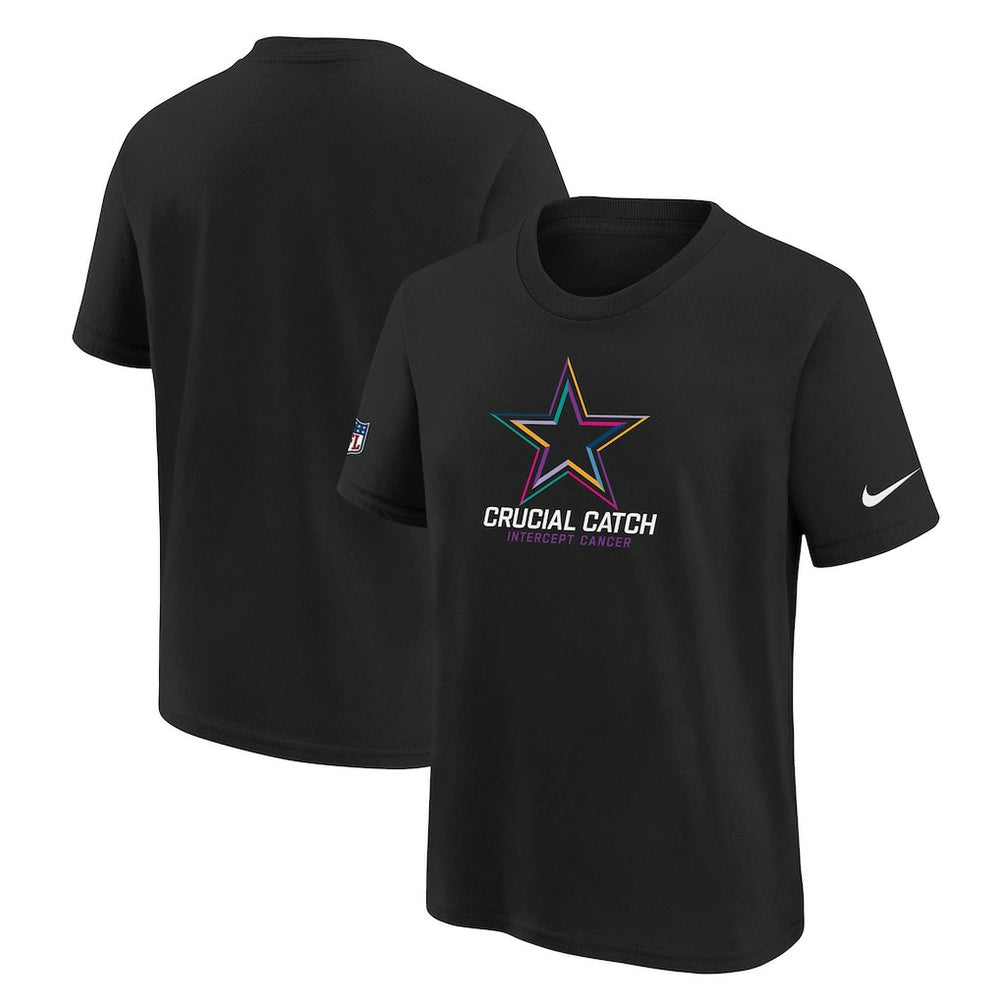 Dallas Cowboys Youth 2024 NFL Crucial Catch T-Shirt - Black online