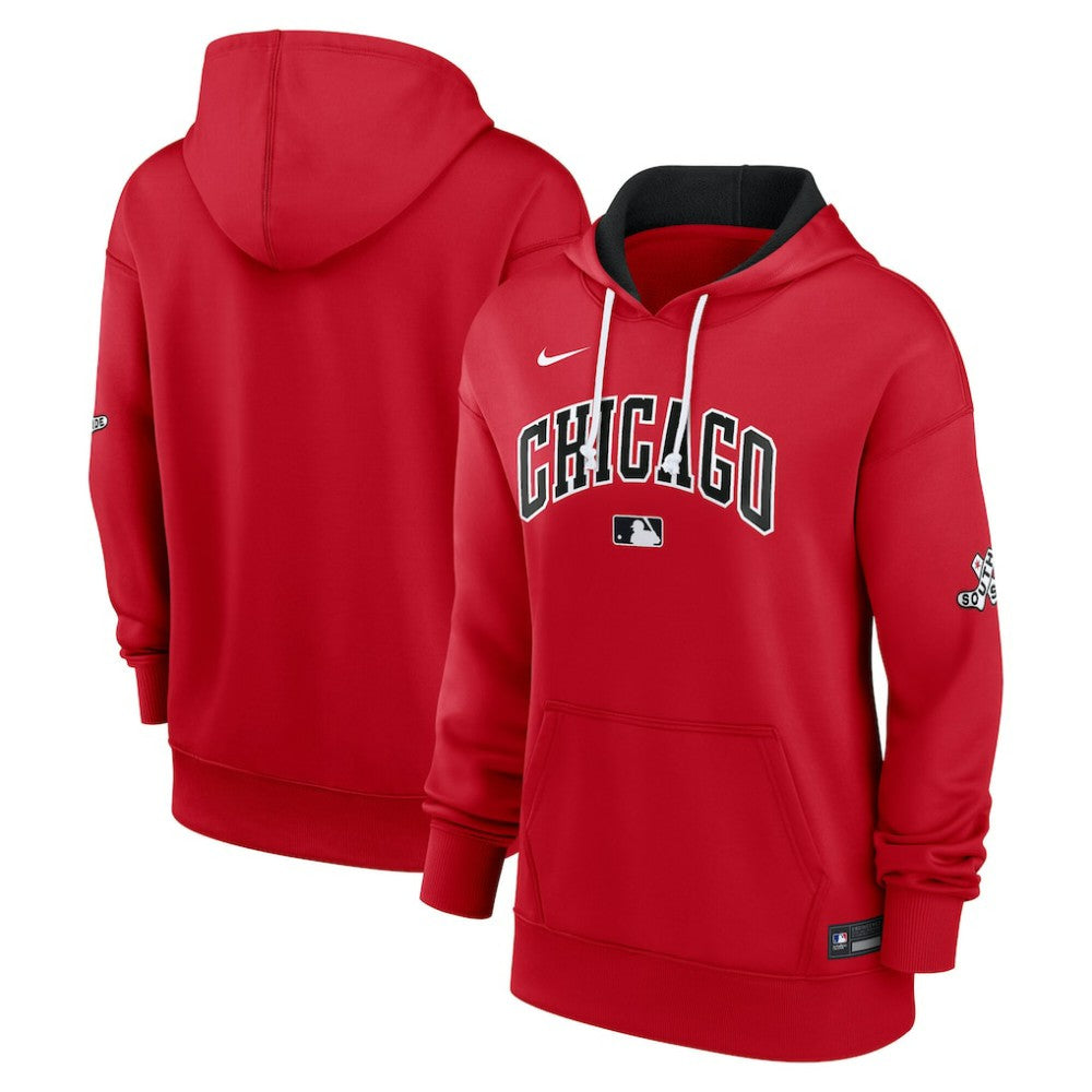 Chicago White Sox Women's 2025 City Connect Authentic Collection Therma-FIT Hoodie Red