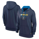 Philadelphia Phillies Women's City Connect Authentic Collection Therma-FIT Hoodie Navy