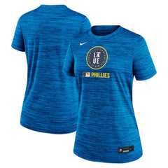 Philadelphia Phillies Women's Authentic Collection City Connect Velocity Dri-FIT T-Shirt Royal