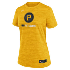 Pittsburgh Pirates Women's Authentic Collection City Connect Velocity Dri-FIT T-Shirt Gold
