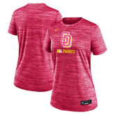 San Diego Padres Women's Authentic Collection City Connect Velocity Dri-FIT T-Shirt Pink