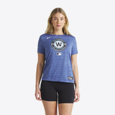 Washington Nationals Women's 2025 City Connect Authentic Collection Velocity Dri-FIT T-Shirt Gray