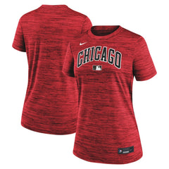 Chicago White Sox Women's 2025 City Connect Authentic Collection Velocity Dri-FIT T-Shirt Red