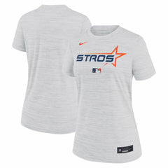Houston Astros Women's 2025 City Connect Authentic Collection Velocity Dri-FIT T-Shirt White