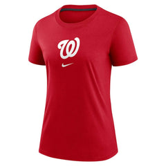 Washington Nationals Women's Authentic Collection Early Work Tri-Blend T-Shirt Red