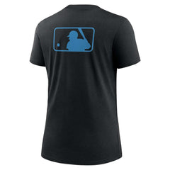 Miami Marlins Women's Authentic Collection Early Work Tri-Blend T-Shirt Black