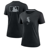 Chicago White Sox Women's Authentic Collection Early Work Tri-Blend T-Shirt Black