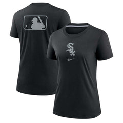 Chicago White Sox Women's Authentic Collection Early Work Tri-Blend T-Shirt Black