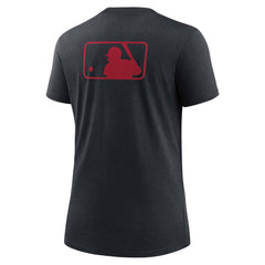 Cleveland Guardians Women's Authentic Collection Early Work Tri-Blend T-Shirt Navy