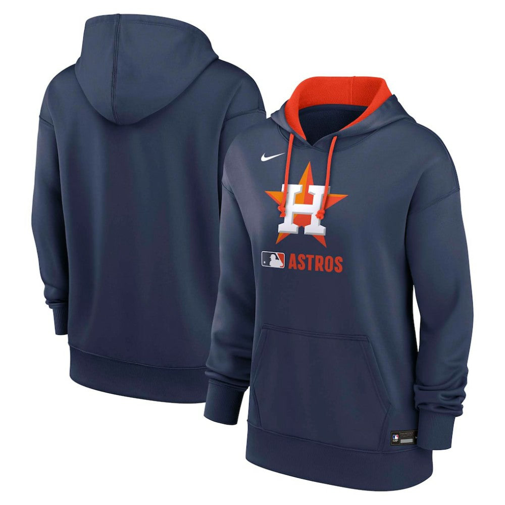 Houston Astros Women's Authentic Collection Therma-FIT Hoodie Navy