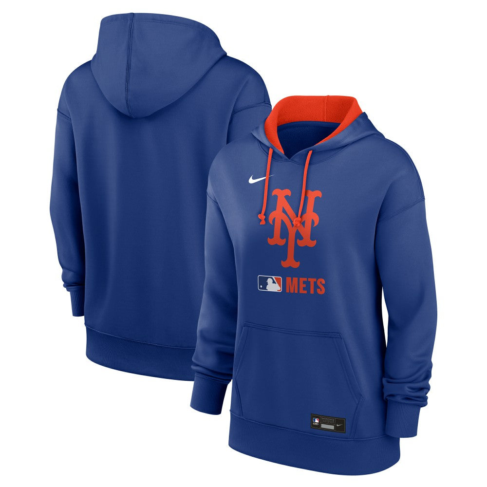 New York Mets Women's Authentic Collection Therma-FIT Hoodie Royal