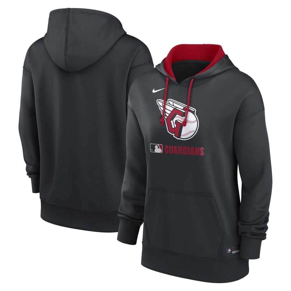 Cleveland Guardians Women's Authentic Collection Therma-FIT Hoodie Navy