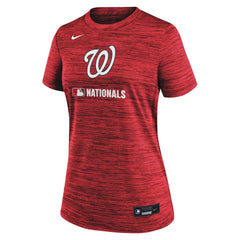 Washington Nationals Women's Authentic Collection Velocity Dri-FIT T-Shirt Red