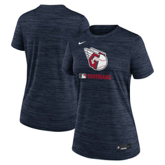 Cleveland Guardians Women's Authentic Collection Velocity Dri-FIT T-Shirt Navy