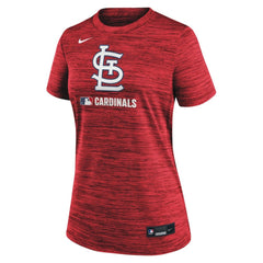 St. Louis Cardinals Women's Authentic Collection Velocity Dri-FIT T-Shirt Red