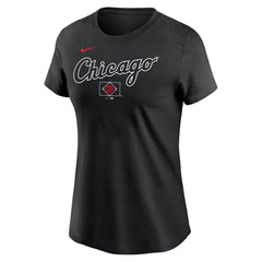 Chicago White Sox Women's 2025 City Connect Wordmark T-Shirt Black