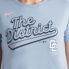 Washington Nationals Women's 2025 City Connect Flowy Fashion Tri-Blend Dri-FIT T-Shirt Blue