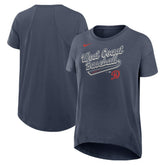 Los Angeles Dodgers Women's 2025 City Connect Flowy Fashion Tri-Blend Dri-FIT T-Shirt Charcoal