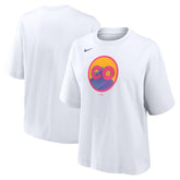 Colorado Rockies Women's 2025 City Connect Logo Boxy T-Shirt White