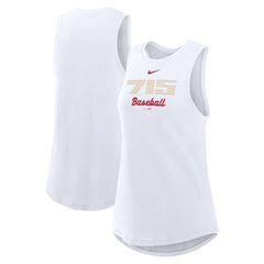 Atlanta Braves Women's City Connect Tricode High Neck Dri-FIT Tank Top White